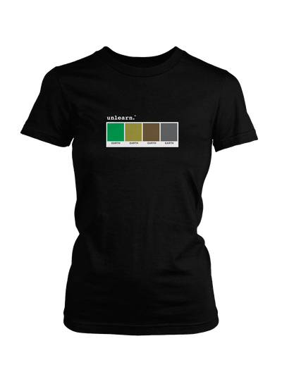 Earth - Women's Black T-Shirt