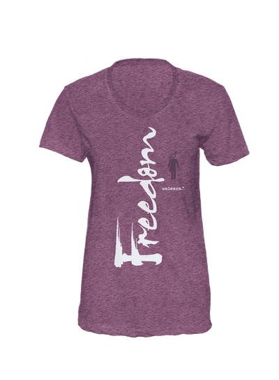 Freedom - Women's Heather Plum T-Shirt