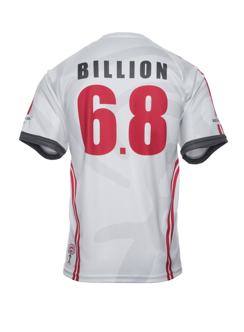 World United 6.8 Billion - Relaxed Fit White V-neck Jersey