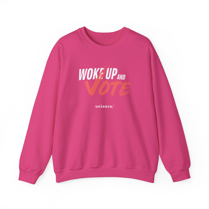 Woke Up and Vote -  Crewneck Sweatshirt