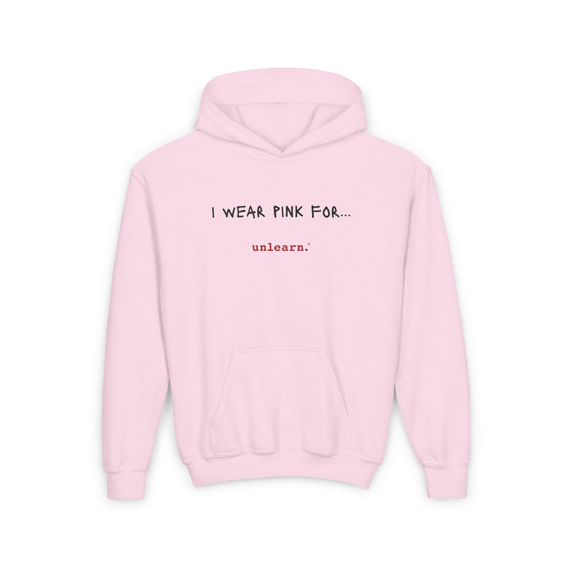 I Wear Pink - Youth Hoodie