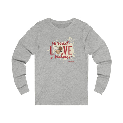 Ice Cream, Love & Kindness - Gender Neutral Long Sleeve T-shirt