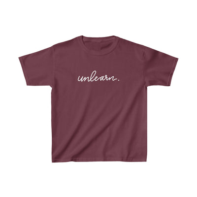 unlearn. logo script - Youth T-shirt