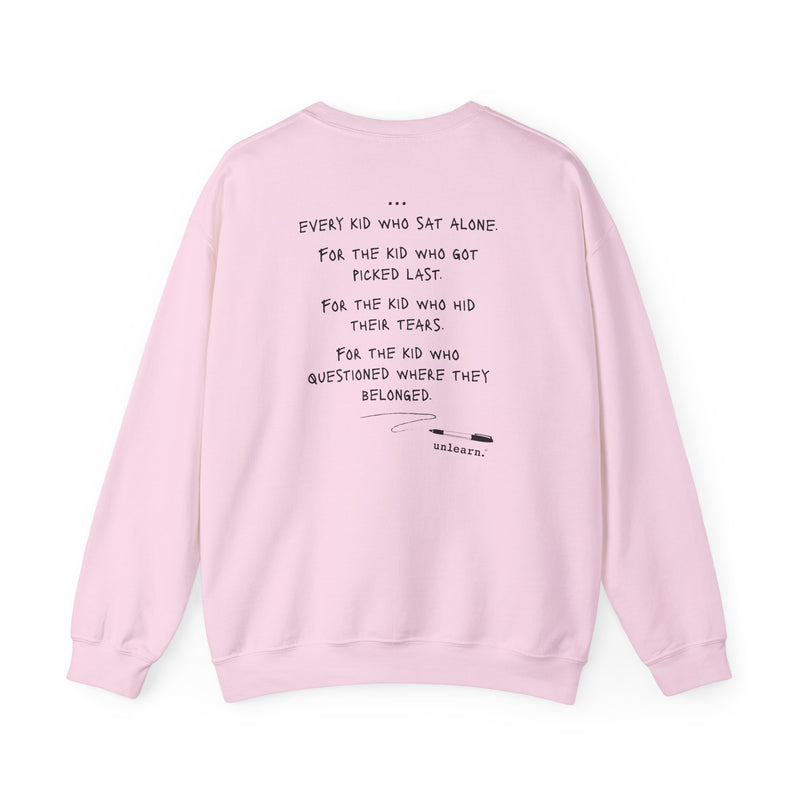 I Wear Pink - Relaxed Fit Crewneck Sweatshirt