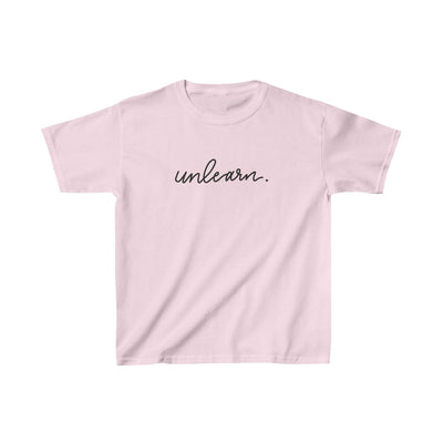unlearn. logo script - Youth T-shirt