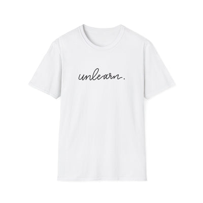 unlearn. logo script - Relaxed Fit T-shirt