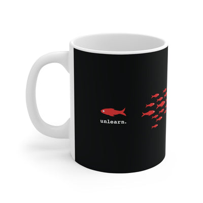 unlearn Beverage Mug - Fish