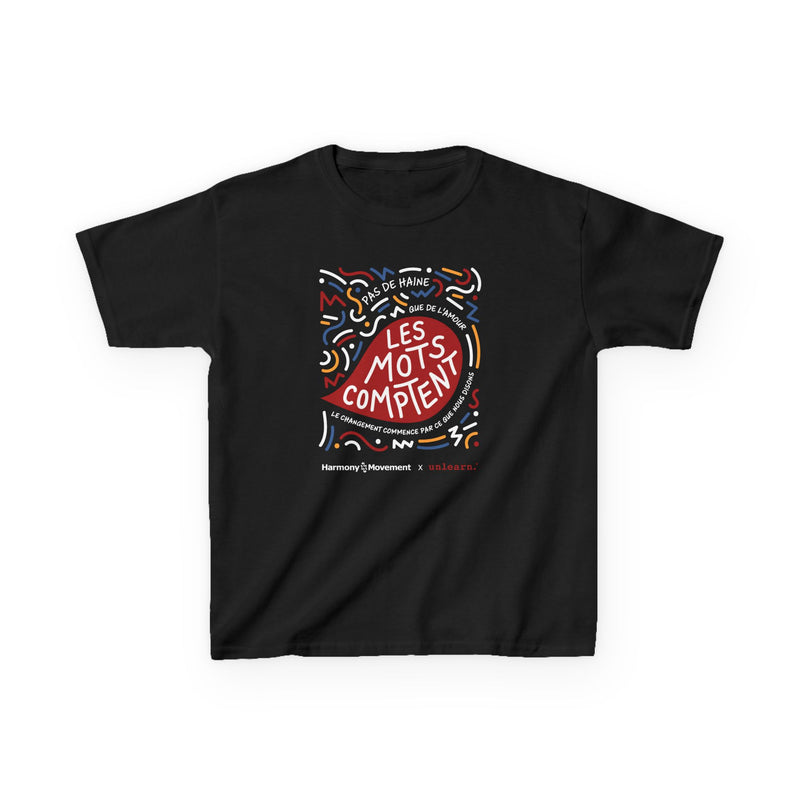 PRE-SALE - FRENCH - Words Matter - Youth T-shirt