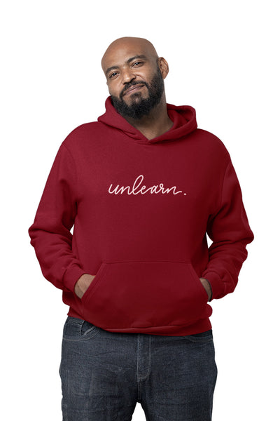 unlearn. logo script - Relaxed Fit Hoodie*