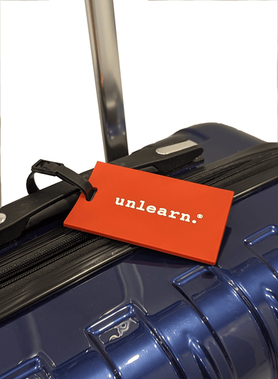 unlearn. Luggage Tag