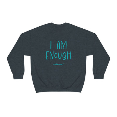 I Am Enough - Relaxed Fit Fleece Crewneck Sweatshirt