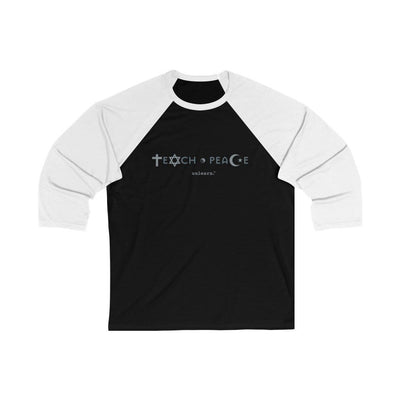 Teach Peace - 3/4 Sleeve Baseball T-shirt
