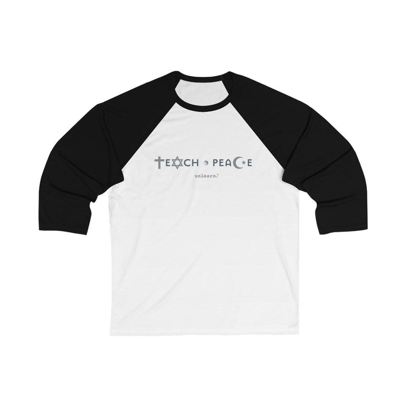 Teach Peace - 3/4 Sleeve Baseball T-shirt