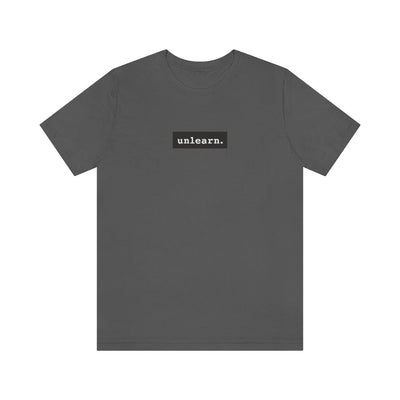 unlearn Dark Grey Box Logo - Relaxed Fit T-shirt
