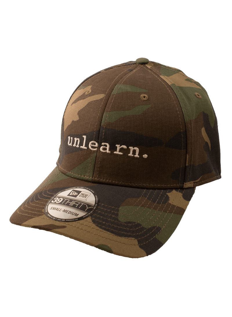unlearn. Camo New Era Fitted Hat