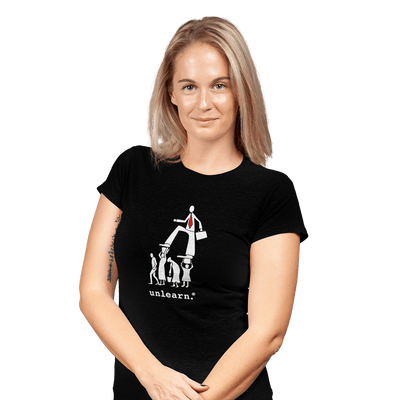 Corporate - Women's Fitted Black T-Shirt