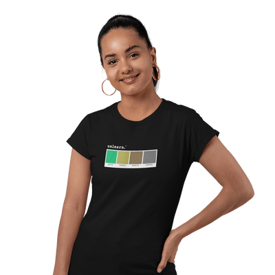 Earth - Women's Fitted Black T-Shirt