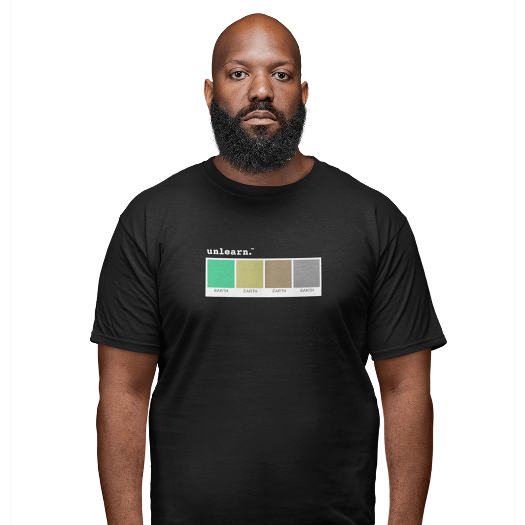 Earth - Relaxed Fit Black T-Shirt* – unlearn.