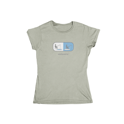 Ice Fishing - Women's Fitted Silver T-Shirt