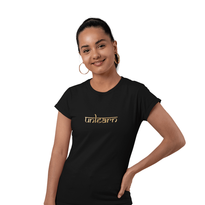 Sanskrit unlearn - Women's Fitted T-Shirt – unlearn.