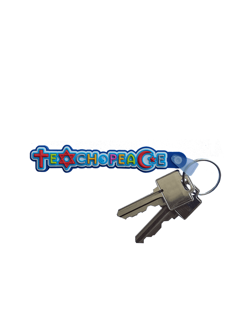 Teach Peace Keychain