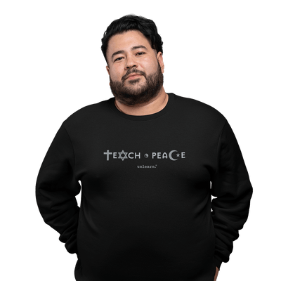 Teach Peace - Relaxed Fit Crewneck Sweatshirt