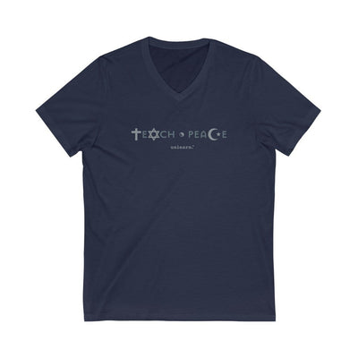 Teach Peace - Relaxed Fit V-neck T-shirt