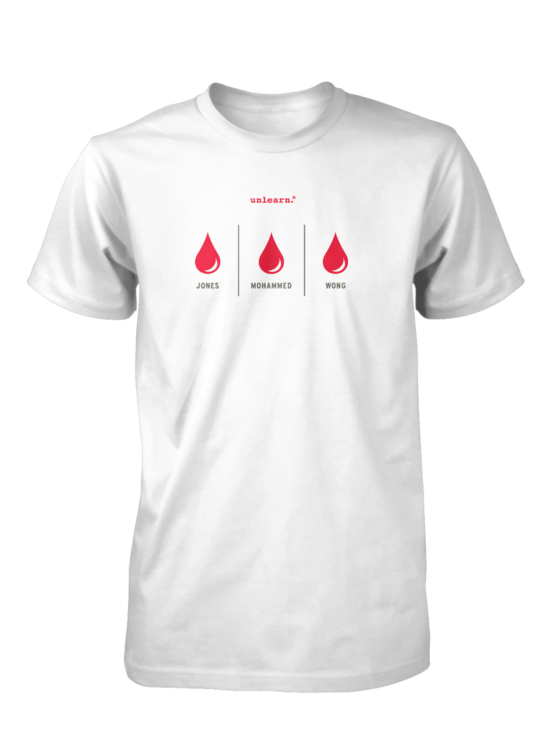 Blood - Unisex White T-Shirt