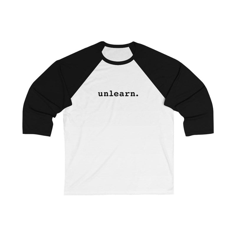 unlearn. logo - 3/4 Sleeve Baseball T-shirt