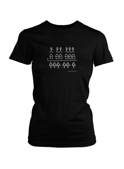 Enviromath - Women's Black T-Shirt