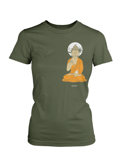 iPod Buddha - Women's Green T-Shirt