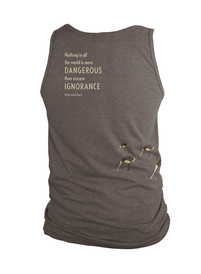Ostrich - Relaxed Fit Coffee Brown Tank Top