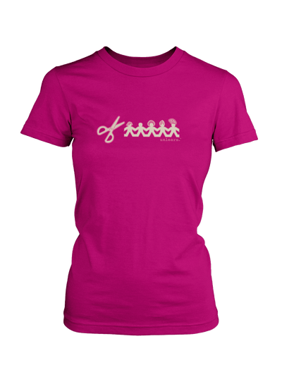 Paper Cut Out - Women's Fitted T-Shirt
