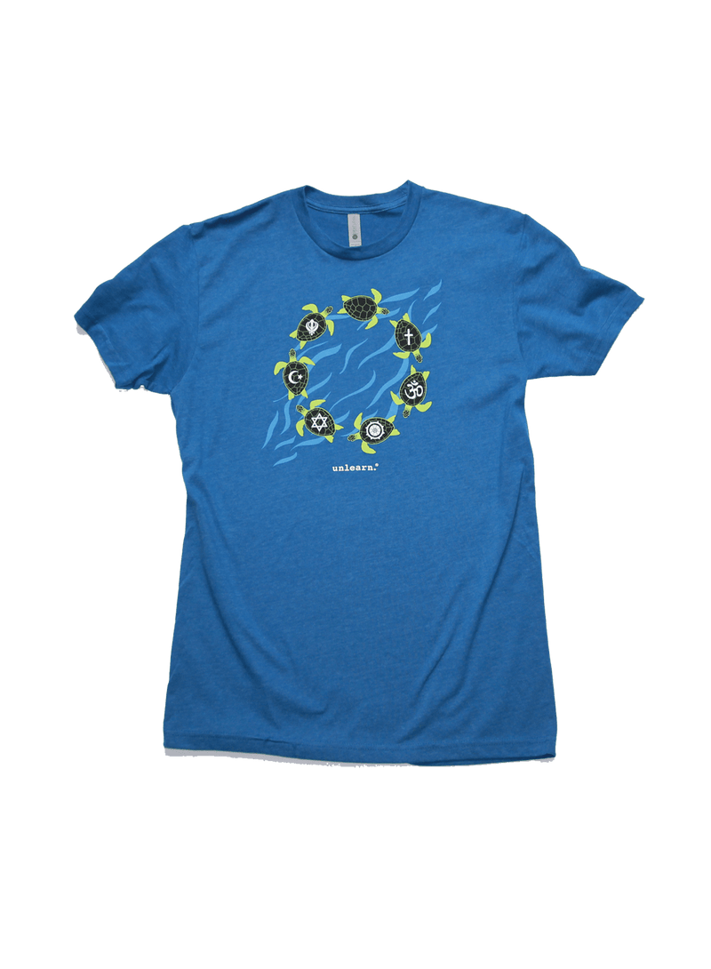Turtles - Relaxed Fit Heather Blue T-Shirt