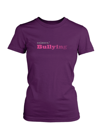 Bullying - Women's Fitted Purple T-Shirt