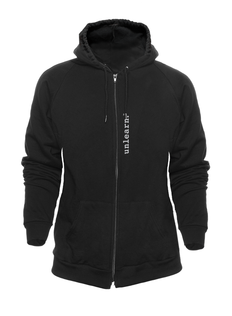 War Dove - Unisex Black Fleece Zipper Hoody