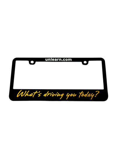 What's Driving You License Plate Cover